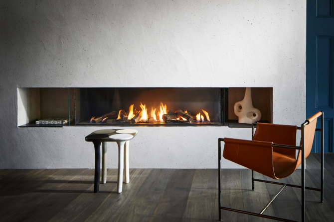Ortal Three-sided Gas Fires – Multiple Sizes
