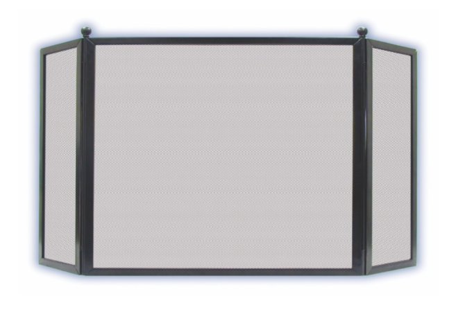 Melton Craft 3-panel fire screen (JC3S26BK)
