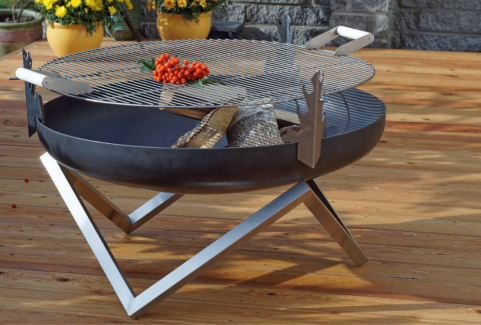 Alfred Riess Fire Pit Grill Grate with Handles